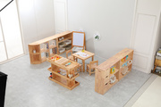 浩翔游樂實木玩具柜 橡膠木分類柜 實木桌子