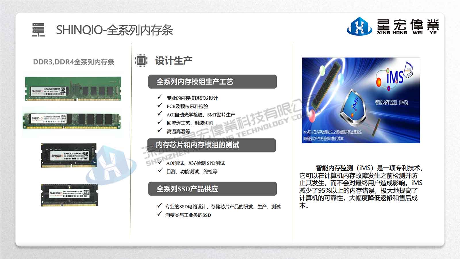 【星宏伟业】ECC UDIMM-SHINQIO DDR3 EWS/网络内存 2G 4G 8G