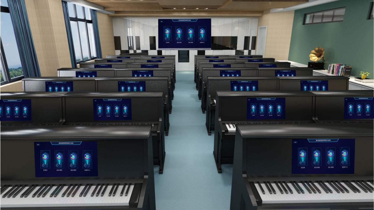 金瑞冠达智慧全息电钢琴互动教学系统