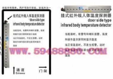 门式红外线人体测温仪/挂式红外线人体温度探测器（14探头，德国原装探头） 型号：FYU/AWT-66P