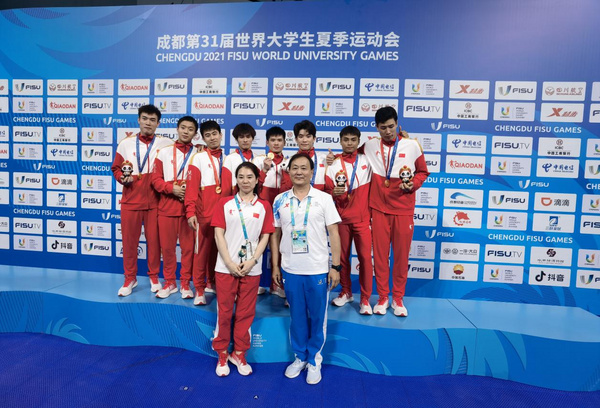 山西大学学子梁朝辉再获成都大运会跳水比赛团体金牌