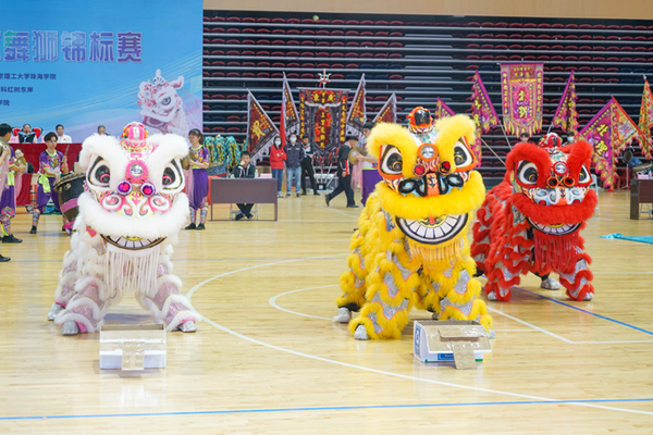 龙狮争霸！广东省大学生舞龙舞狮锦标赛在珠海举行