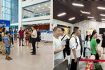 南京航空航天大学图书馆领导带新生和家长参观图书馆