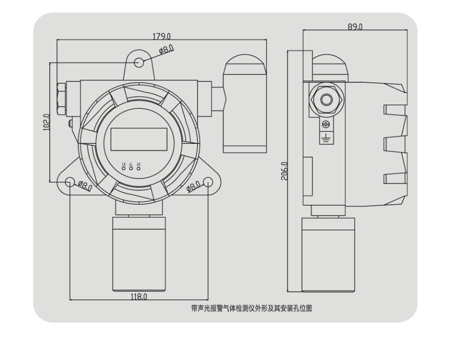 固定式氮氧化物报警器，氮氧化物分析仪