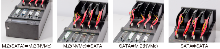 佑華拷貝機品牌  SATA/NVMe/NGFF M.2自動偵測雙介面拷貝機 拷貝系統  PW-J4008